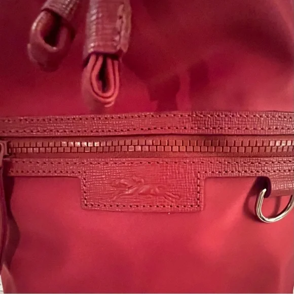 🆕-Longchamp Neoprene Bucket Bag- Red.